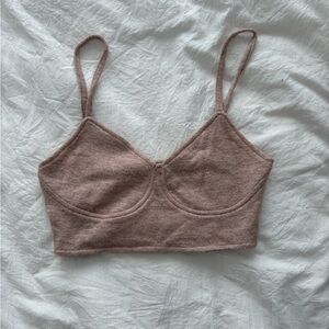 Zara sweater cropped tank